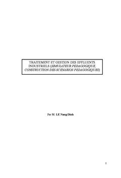 Traitement et gestion des effluents industriels