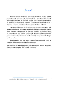 Realisation d'un SIG WeB pour la gestion du reseau d'electricite