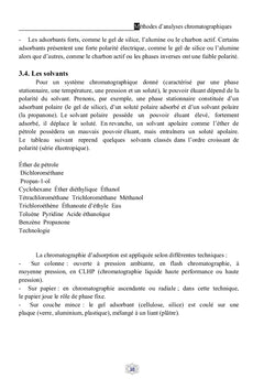 Méthodes d'analyse chromatographique