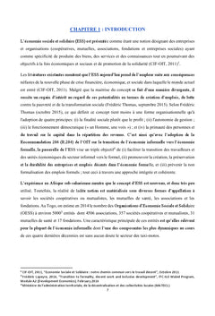 Economie Sociale & Solidaire (eSS) au Togo: