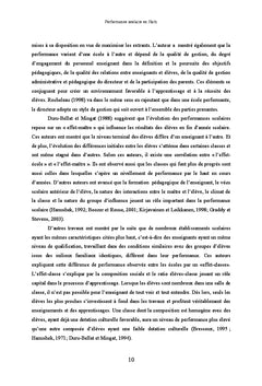 Determinants de la performance des ecoles secondaires en Haïti
