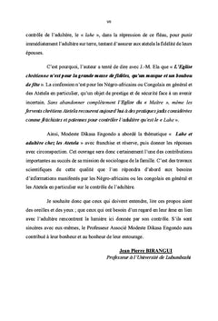 Lahe et adultère chez les Atetela en R.D. Congo