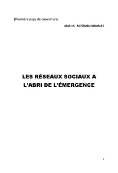 Les reseaux sociaux a l'abri de l'emergence