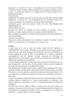 Les reseaux sociaux a l'abri de l'emergence