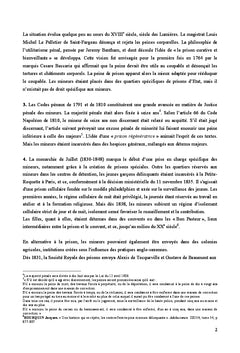Les établissements pénitentiaires pour mineurs