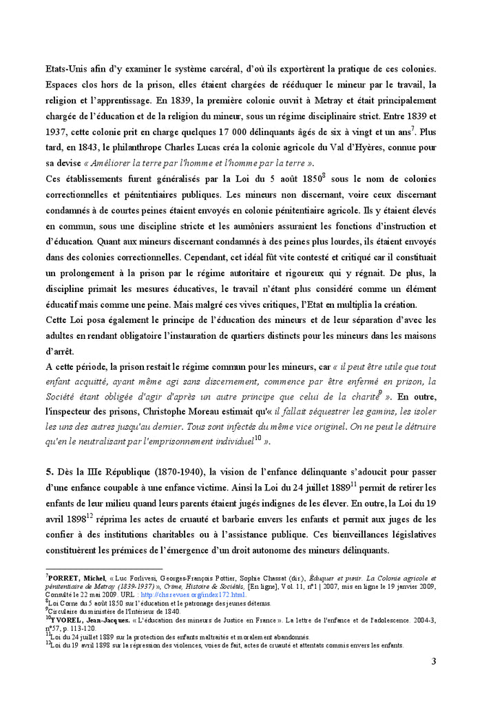 Les établissements pénitentiaires pour mineurs