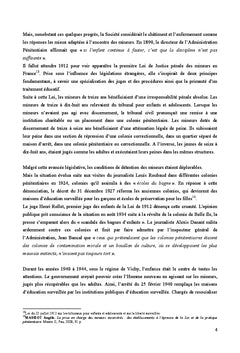 Les établissements pénitentiaires pour mineurs