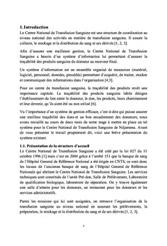 Amélioration du système d'information du CNTS de N'Djaména