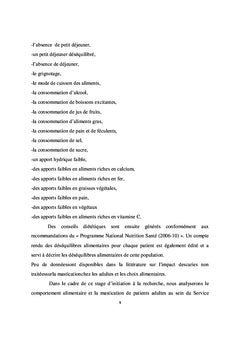 Alimentation et mastication de l'adulte polycarie