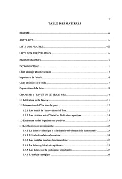 Analyse Socio historique de la federation senegalaise de Basket-Ball
