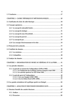 Analyse Socio historique de la federation senegalaise de Basket-Ball
