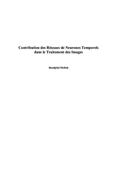 Contribution des réseaux de neurones temporels en traitement d'images
