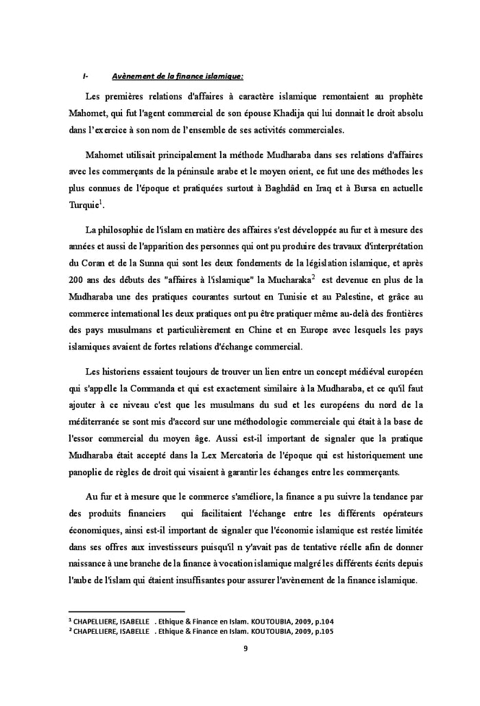 La finance islamique, quelles perspectives de positionnement en france