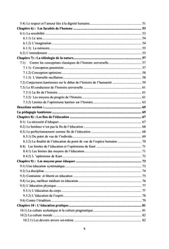 La tâche de l'éducation selon Emmanuel Kant