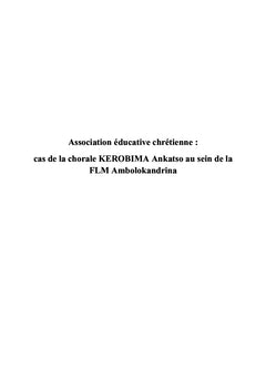 Association educative chretienne :