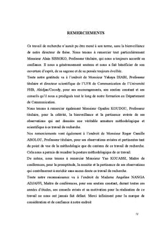 Communication sociale et processus de DDR en Côte d'Ivoire
