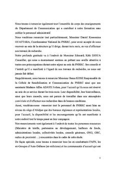 Communication sociale et processus de DDR en Côte d'Ivoire