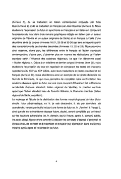 Etude comparative, diachronique et synchronique