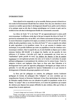Education et developpement