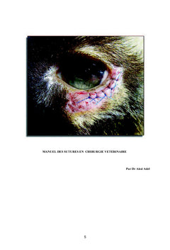 Manuel des sutures en chirurgie veterinaire