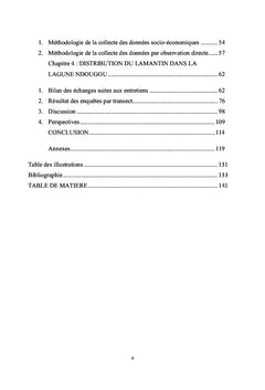 Le lamantin dans la Lagune Ndougou, un bio-indicateur du milieu ?