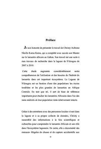 Le lamantin dans la Lagune Ndougou, un bio-indicateur du milieu ?