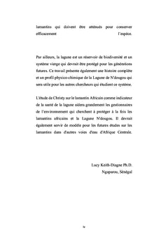 Le lamantin dans la Lagune Ndougou, un bio-indicateur du milieu ?