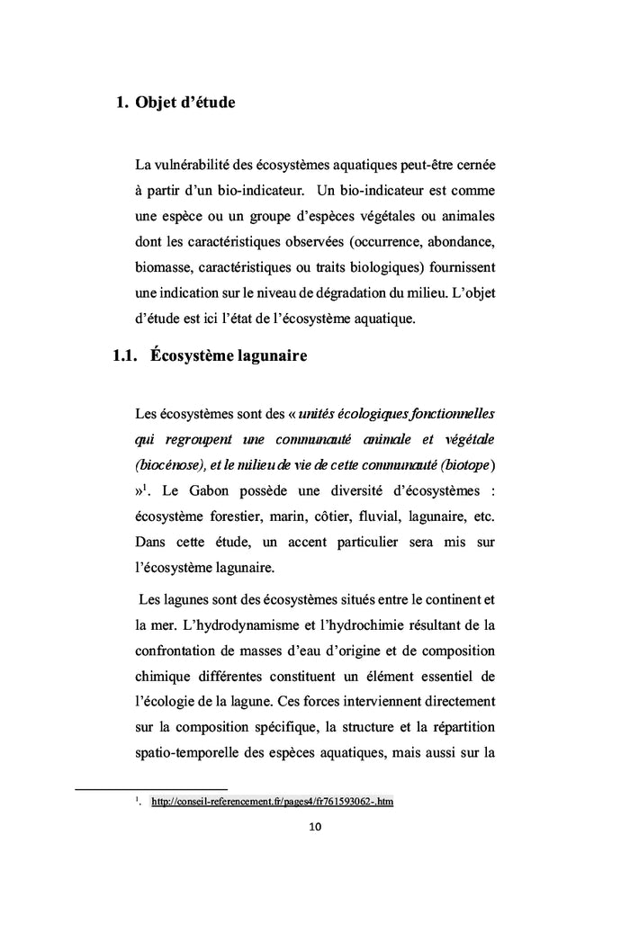 Le lamantin dans la Lagune Ndougou, un bio-indicateur du milieu ?
