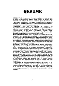 Evaluation du bilan lipidique au cours du lupus