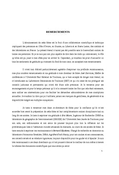 La question de la remediation environnementale