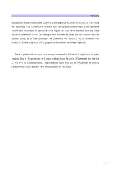 Effets hypoglycemiants et hypocholesterolemiants des baies de myrte