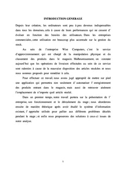 Etude et Conception d'une application de Gestion
