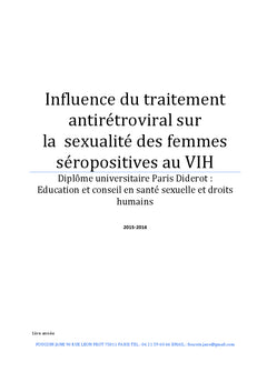 Parole de femmes seropositives au VIH sur leur sexualite avec le TASP