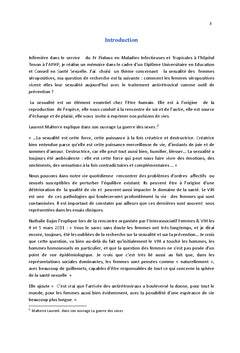 Parole de femmes seropositives au VIH sur leur sexualite avec le TASP