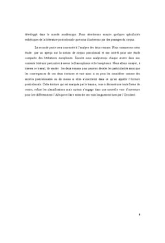 La fiction africaine à l'épreuve de la théorie postcoloniale