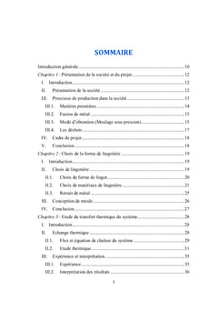 Etude, conception et suivi de réalisation d'une installation de coulée