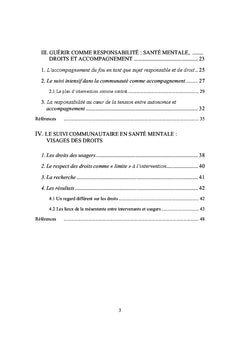 Mesentente autour des droits et de la citoyennete en sante mentale