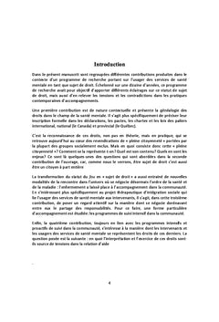 Mesentente autour des droits et de la citoyennete en sante mentale