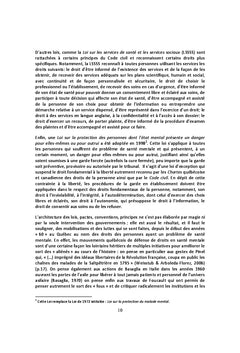 Mesentente autour des droits et de la citoyennete en sante mentale
