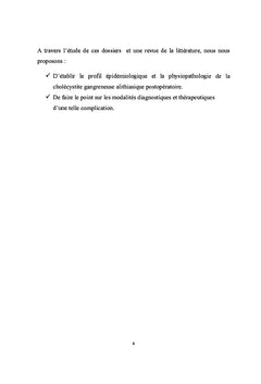 La cholecystite gangreneuse alithiasique postoperatoire