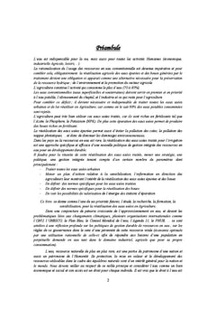 Traitement des eaux use?es urbaines et leurs reutilisations en Agriculture