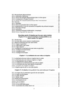 Traitement des eaux use?es urbaines et leurs reutilisations en Agriculture