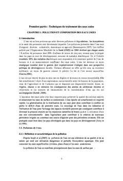 Traitement des eaux use?es urbaines et leurs reutilisations en Agriculture