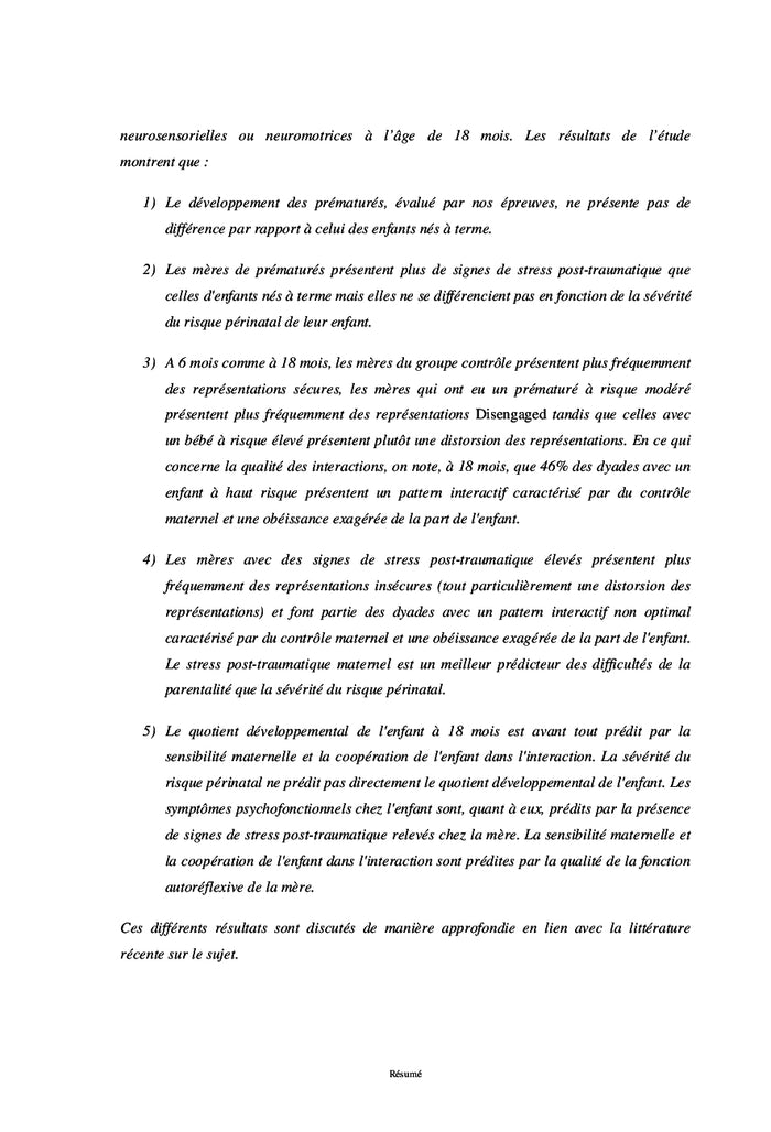 Les effets de la prématurité sur la parentalité