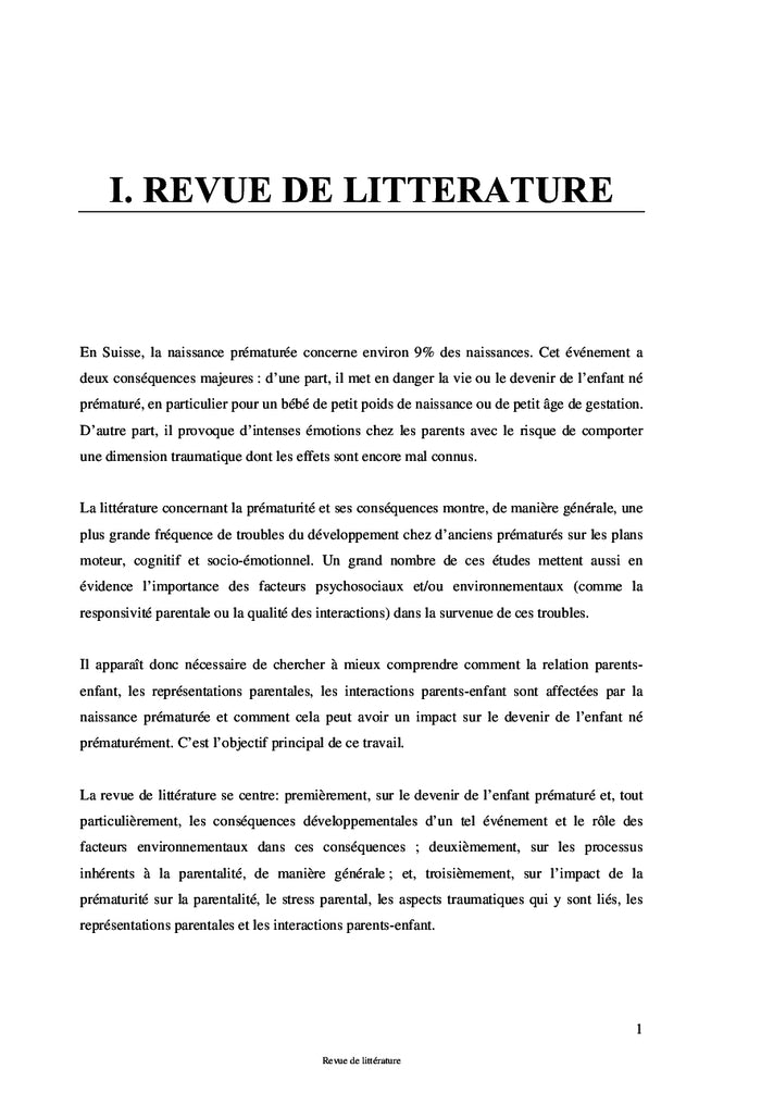 Les effets de la prématurité sur la parentalité