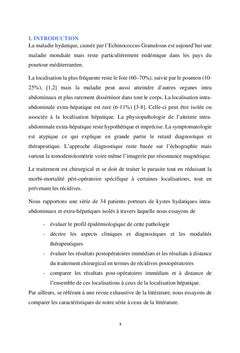 Les kystes hydatiques extra-hepatiques