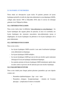 Les kystes hydatiques extra-hepatiques