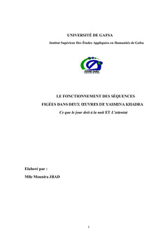 Le fonctionnement des séquences figées dans deux œuvres de Yasmina Khadra