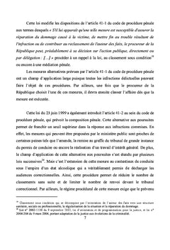 L'application moderne du principe de l'opportunite des poursuites