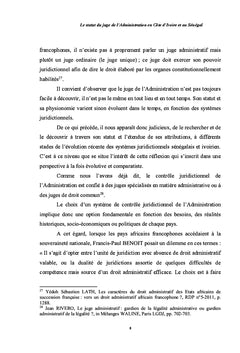 Le statut du juge de l'Administration en cote d'Ivoire et au Senegal